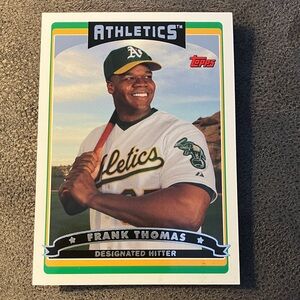 Frank Thomas Oakland A’s Baseball card. Rare 2006